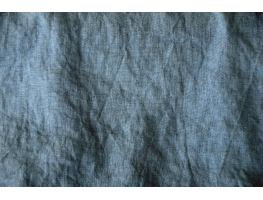 Audums "Blue jeans" ar burzījuma efektu (stone wash) 100% lins